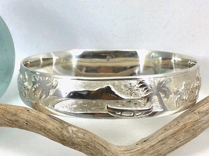 Silver Lanikai/Diamond Head Bangle